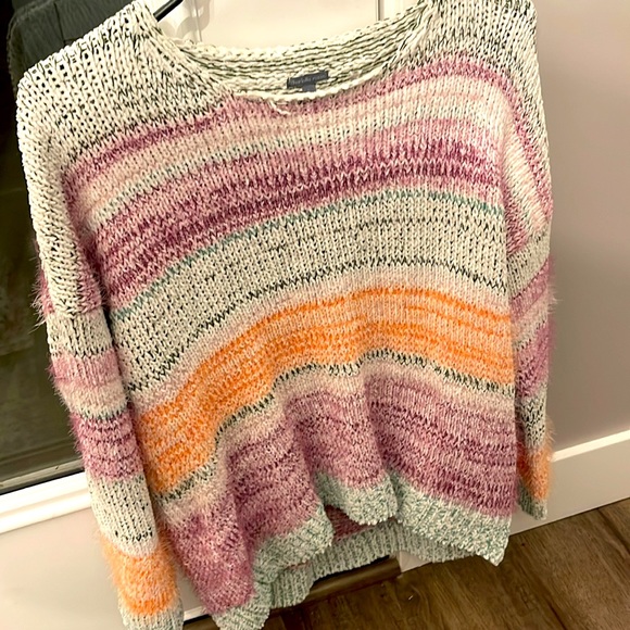 CHARLOTTE RUSSE cable sweater multi color Size Women’s Large - Picture 3 of 3